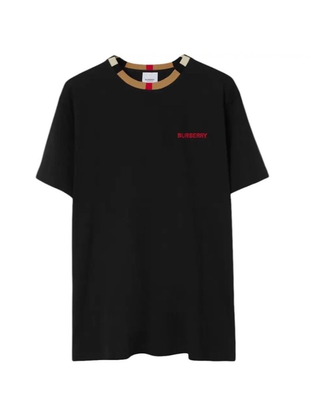 Burberry Jayson Icon Stripe Crewneck T-Shirt Black L 8069538
